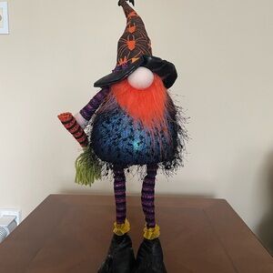 LED Lighted Halloween Gnome Witch